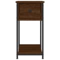 Miniatyrbillede 7 af 11: Natborde - Living sengeborde 2 stk. 30x60x60 cm brun egetræsfarve