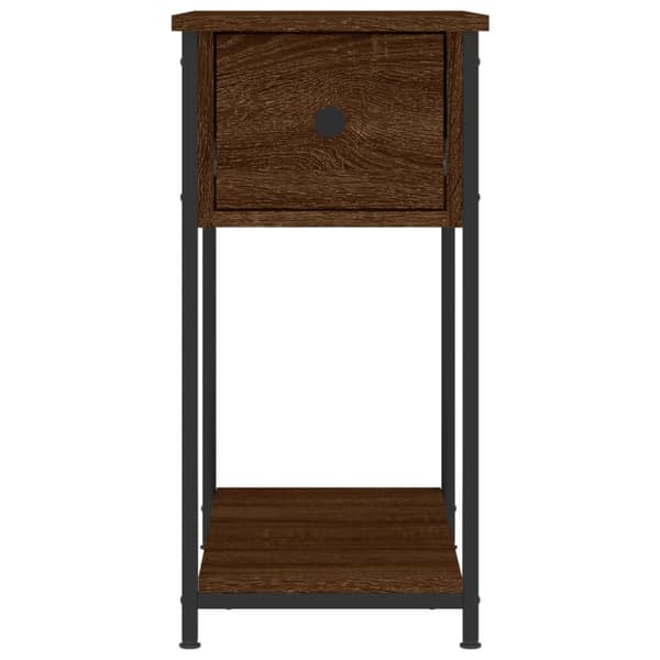Natborde - Living sengeborde 2 stk. 30x60x60 cm brun egetræsfarve