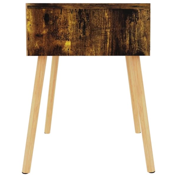 Natborde - Living sengeborde 2 stk. 40x40x56 cm spånplade røget eg