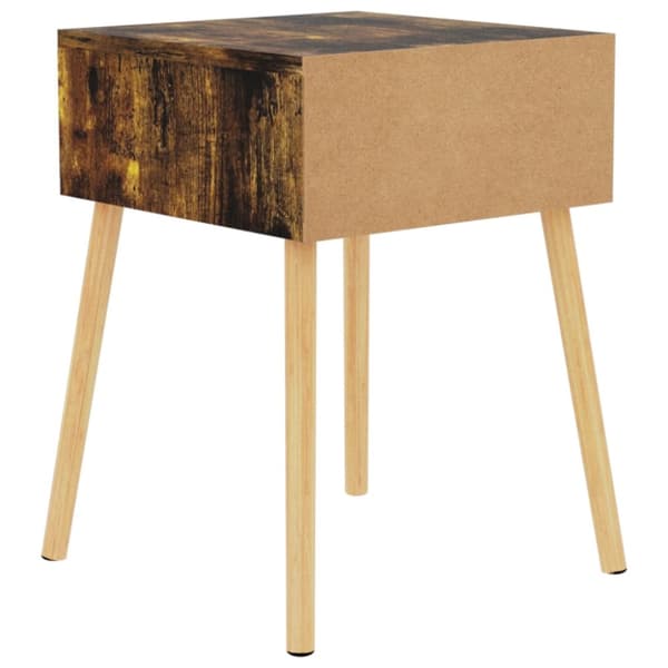 Natborde - Living sengeborde 2 stk. 40x40x56 cm spånplade røget eg