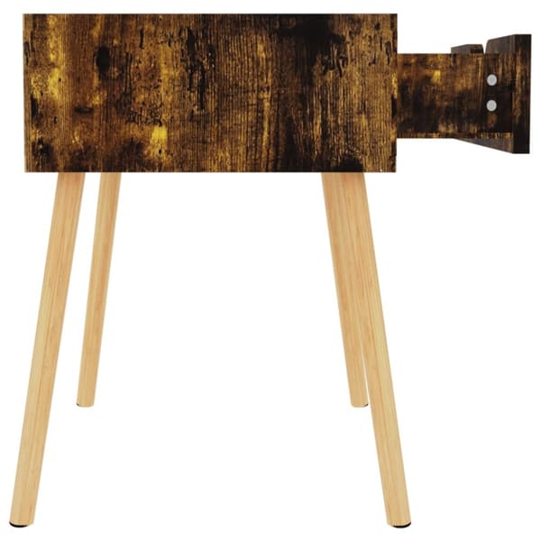 Natborde - Living sengeborde 2 stk. 40x40x56 cm spånplade røget eg