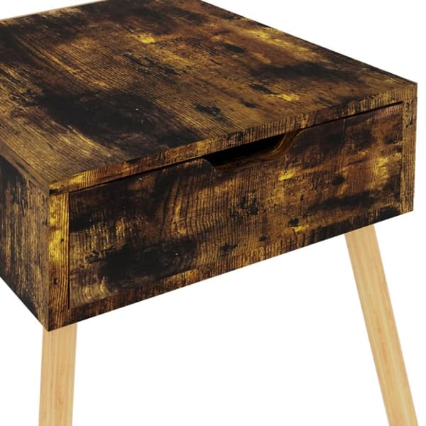 Natborde - Living sengeborde 2 stk. 40x40x56 cm spånplade røget eg