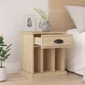Miniatyrbillede 4 af 11: Natborde - Living sengeborde 2 stk. 43x36x50 cm sonoma-eg