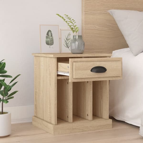 Natborde - Living sengeborde 2 stk. 43x36x50 cm sonoma-eg