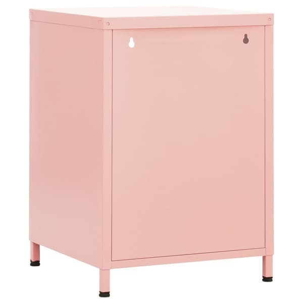 Natborde - Living natbord 35x35x51 cm stål pink