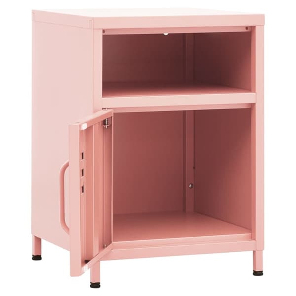 Natborde - Living natbord 35x35x51 cm stål pink