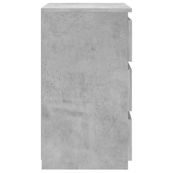 Nattduksbord - Living Sängbord betonggrå 40x35x62,5 cm konstruerat trä