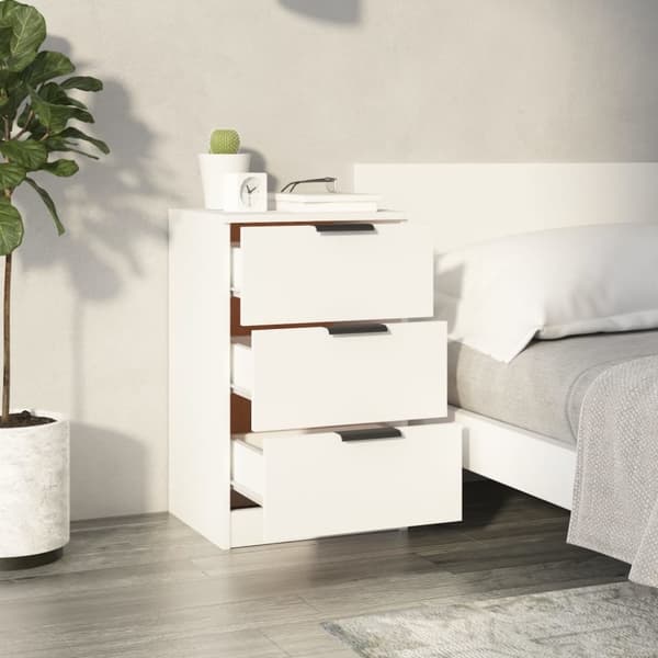 Natborde - Living sengeborde 2 stk. 40x36x65 cm hvid