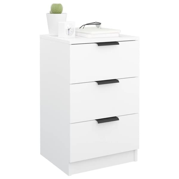 Natborde - Living sengeborde 2 stk. 40x36x65 cm hvid