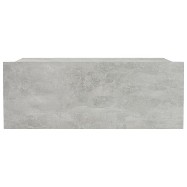 Natborde - Living svævende natbord 40 x 30 x 15 cm spånplade betongrå