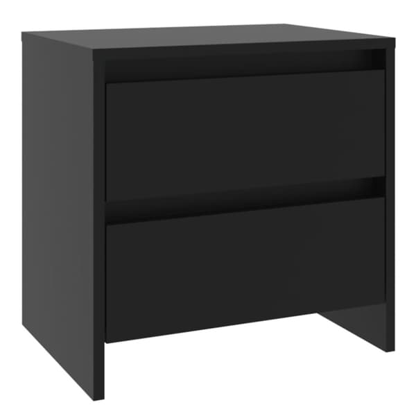 Natborde - Living sengebord 45x34,5x44,5 cm konstrueret træ sort