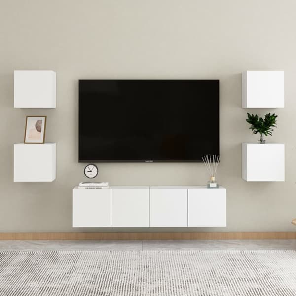 Natborde - Living sengeskabe 2 stk. 30,5x30x30 cm hvid