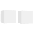 Miniatyrbillede 2 af 11: Natborde - Living sengeskabe 2 stk. 30,5x30x30 cm hvid