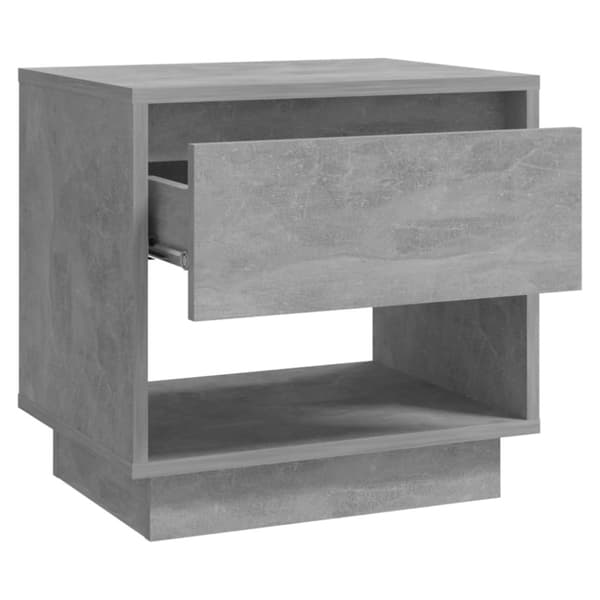 Yöpöydät - Living Yöpöytä betoninharmaa 45x34x44 cm tekninen puu