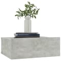 Miniatyrbillede 4 af 8: Natborde - Living svævende natborde 2 stk. 40 x 30 x 15 cm spånplade betongrå