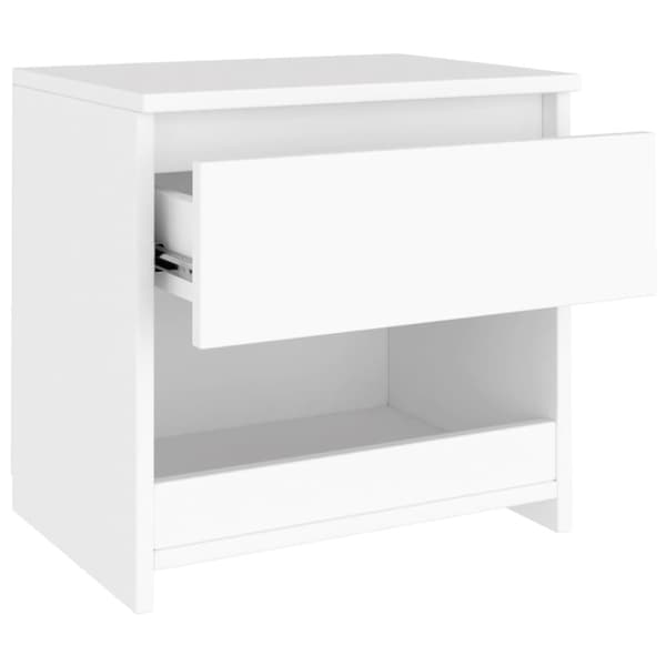 Natborde - Living sengeborde 2 stk. 40x30x39 cm konstrueret træ hvid