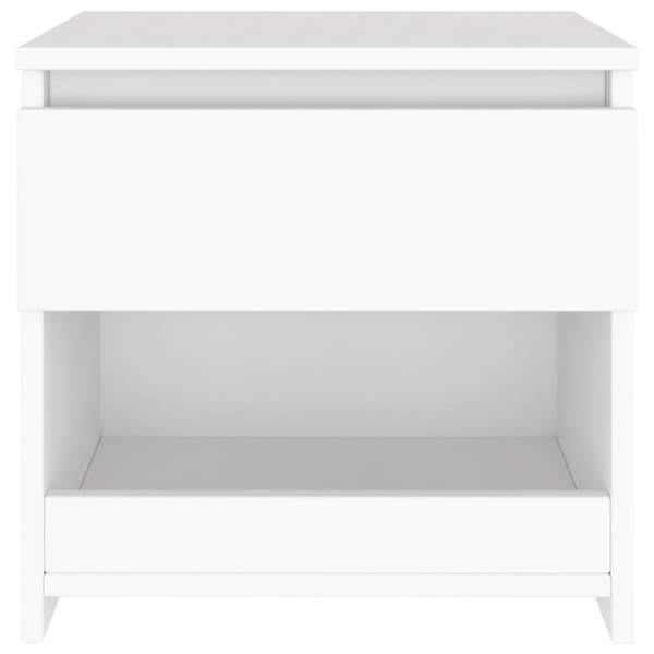 Natborde - Living sengeborde 2 stk. 40x30x39 cm konstrueret træ hvid
