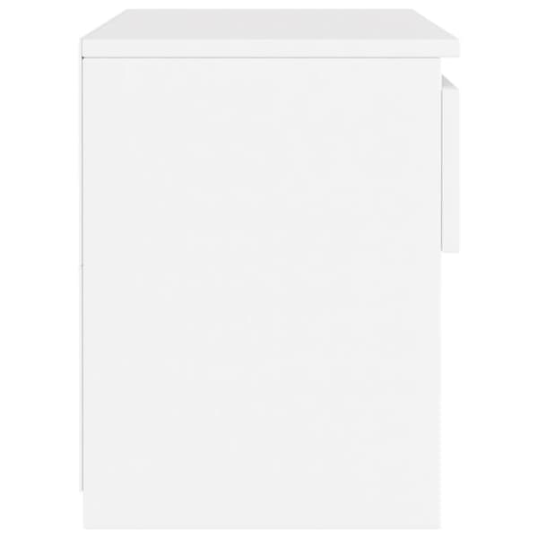 Natborde - Living sengeborde 2 stk. 40x30x39 cm konstrueret træ hvid