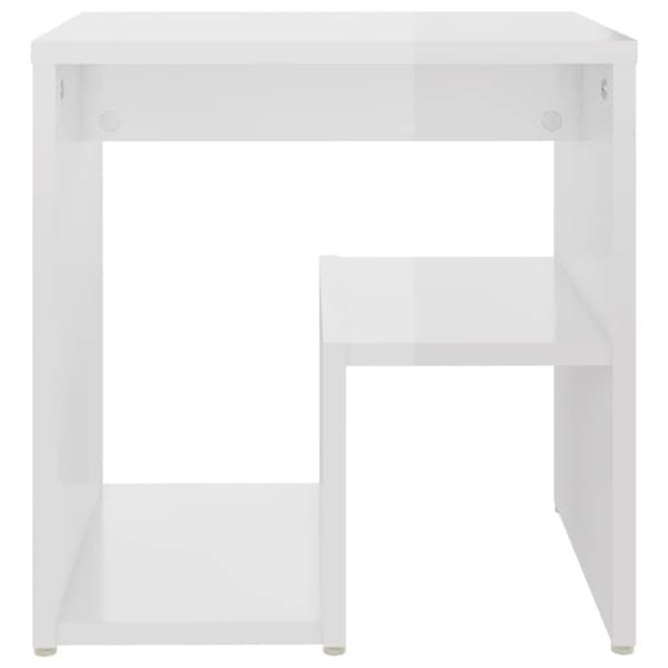 Natborde - Living sengeskabe 2 stk. 40x30x40 cm spånplade hvid højglans