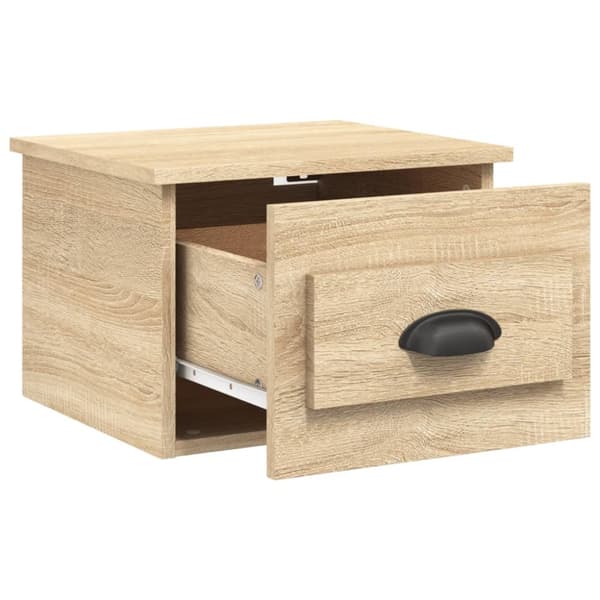 Natborde - Living væghængte sengeborde 2 stk. 41,5x36x28 cm sonoma-eg