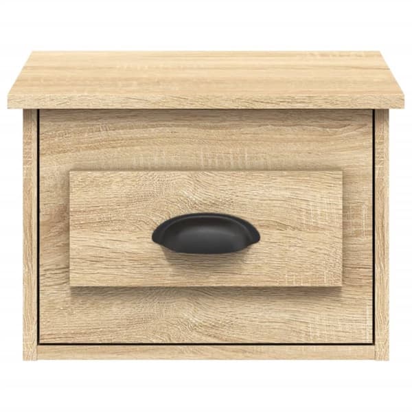 Natborde - Living væghængte sengeborde 2 stk. 41,5x36x28 cm sonoma-eg