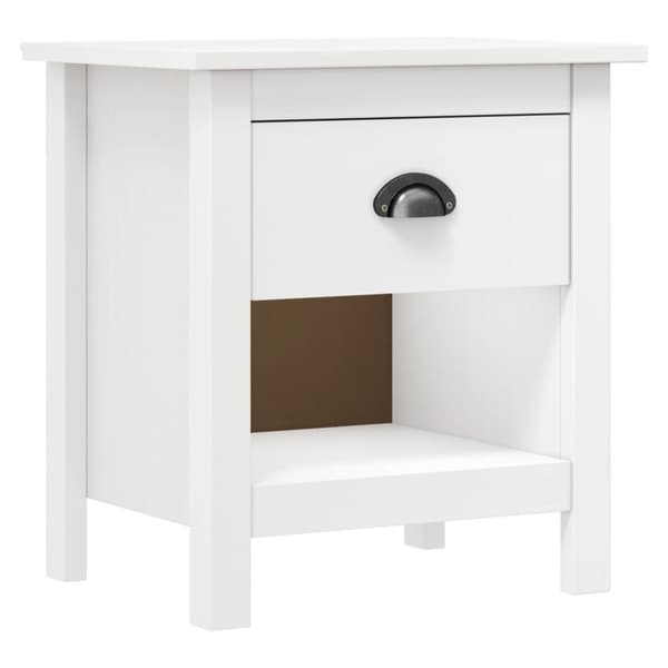 Nattduksbord - Living Nattduksbord 2 st Hill 46x35x49,5 cm massiv furu