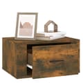 Miniatyrbillede 6 af 11: Natborde - Living væghængte sengeborde 2 stk. 50x36x25 cm røget egetræsfarve