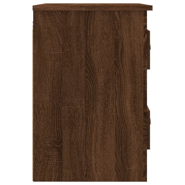 Natborde - Living væghængte sengeborde 2 stk. 41,5x36x53 cm brun eg