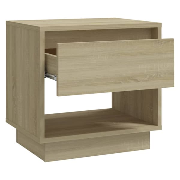 Natborde - Living sengebord 45x34x44 cm konstrueret træ sonoma-eg