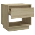 Miniatyrbillede 6 af 8: Natborde - Living sengebord 45x34x44 cm konstrueret træ sonoma-eg