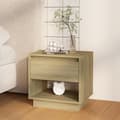 Miniatyrbillede 2 af 8: Natborde - Living sengebord 45x34x44 cm konstrueret træ sonoma-eg