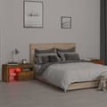 Miniatyrbillede 7 af 11: Natborde - Living sengeborde 2 stk. med LED-lys 70x36,5x40 cm røget egetræsfarve