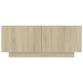 Miniatyrbillede 6 af 10: Natborde - Living sengeskab 100x35x40 cm konstrueret træ sonoma-eg