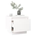 Miniatyrbillede 5 af 11: Natborde - Living sengeborde 2 stk. 35x34x32 cm massivt fyrretræ hvid
