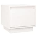 Miniatyrbillede 7 af 11: Natborde - Living sengeborde 2 stk. 35x34x32 cm massivt fyrretræ hvid