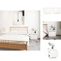 Miniatyrbillede 1 af 11: Natborde - Living sengeborde 2 stk. 35x34x32 cm massivt fyrretræ hvid