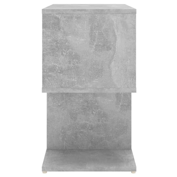 Yöpöydät - Living Yöpöydät 2 kpl betoninharmaa 50x30x51,5 cm tekninen puu
