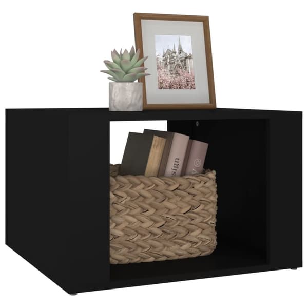 Natborde - Living sengebord 57x55x36 cm konstrueret træ sort