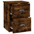 Miniatyrbillede 7 af 11: Natborde - Living væghængt sengebord 41,5x36x53 cm røget eg