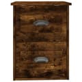 Miniatyrbillede 8 af 11: Natborde - Living væghængt sengebord 41,5x36x53 cm røget eg