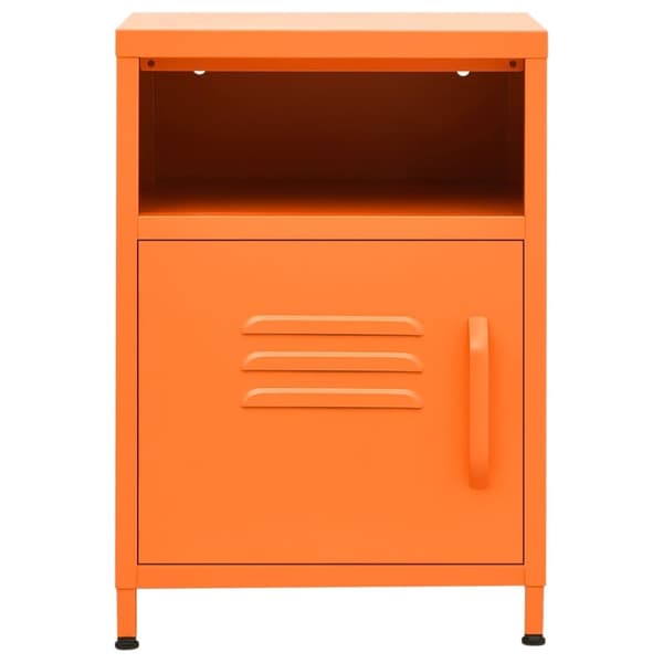 Natborde - Living natbord 35x35x51 cm stål orange