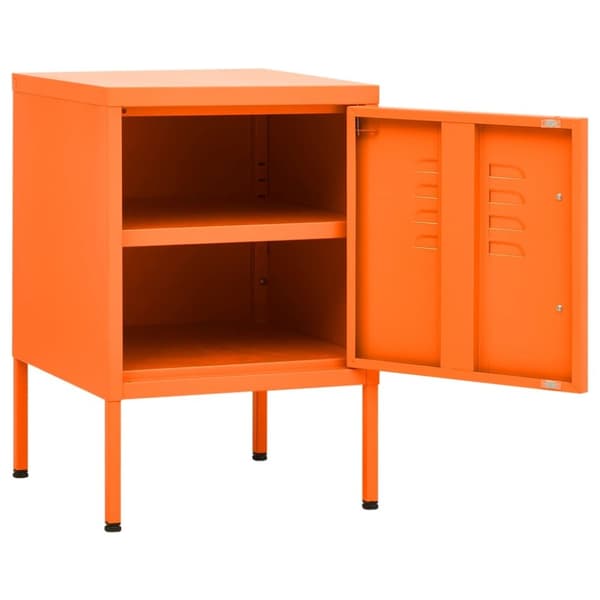 Natborde - Living natbord 35x35x51 cm stål orange