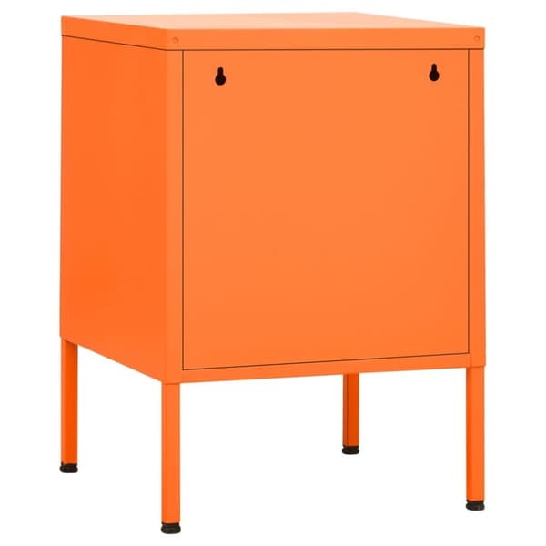 Natborde - Living natbord 35x35x51 cm stål orange