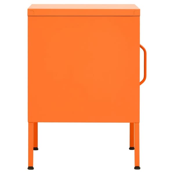 Natborde - Living natbord 35x35x51 cm stål orange