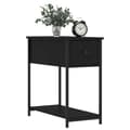 Miniatyrbillede 4 af 11: Natborde - Living sengebord 2 stk. 30x60x60 cm konstrueret træ sort