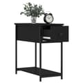 Miniatyrbillede 5 af 11: Natborde - Living sengebord 2 stk. 30x60x60 cm konstrueret træ sort