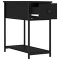 Miniatyrbillede 8 af 11: Natborde - Living sengebord 2 stk. 30x60x60 cm konstrueret træ sort
