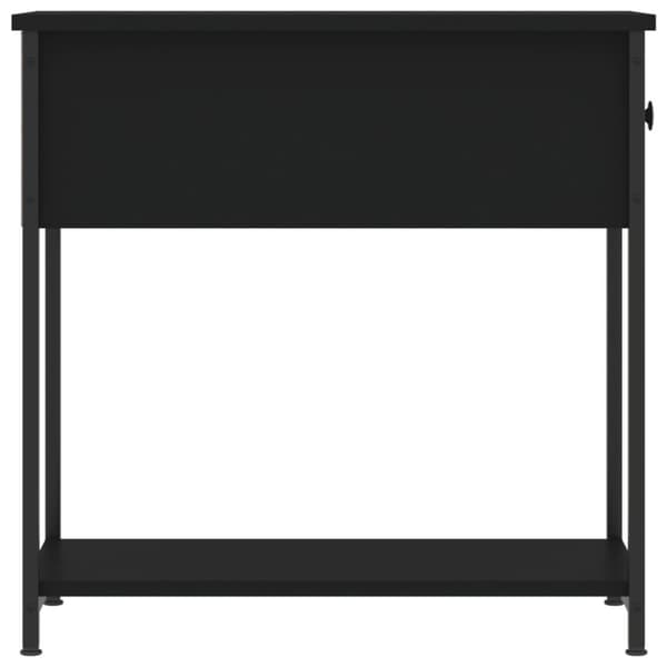 Natborde - Living sengebord 2 stk. 30x60x60 cm konstrueret træ sort