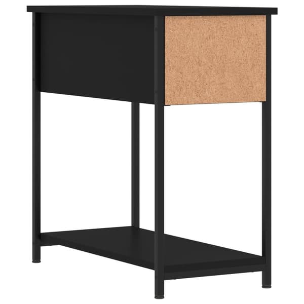 Natborde - Living sengebord 2 stk. 30x60x60 cm konstrueret træ sort
