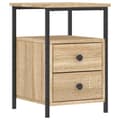 Miniatyrbillede 6 af 11: Natborde - Living sengeborde 2 stk. 34x35,5x50 cm konstrueret træ sonoma-eg
